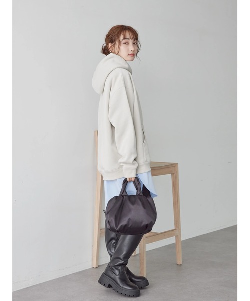 AMERICAN HOLIC（アメリカンホリック）の「フワフワ裏起毛パーカースウェット（スウェット・レディース・ライトグレー/チャコールグレー/イエロー/キャメル/ラベンダー・M/L）」の20枚目の写真