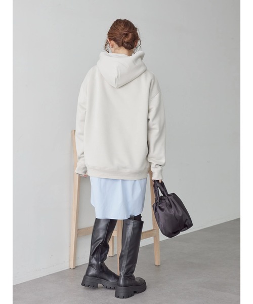 AMERICAN HOLIC（アメリカンホリック）の「フワフワ裏起毛パーカースウェット（スウェット・レディース・ライトグレー/チャコールグレー/イエロー/キャメル/ラベンダー・M/L）」の21枚目の写真