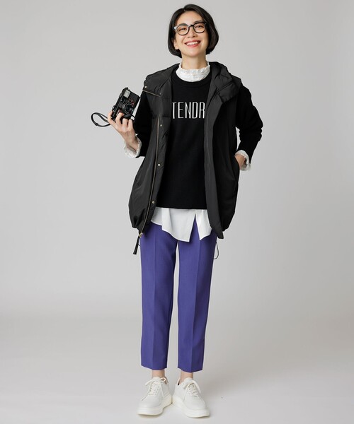 UNFILO（アンフィーロ）の「イージーパンツ テーパード（その他パンツ・レディース・ブラック系/ライトグレー系/グレー系/ブラック系1/ピンク系/ライトイエロー系/パープル系/ベージュ系・SMALL/MEDIUM/LARGE/X-SMALL）」の12枚目の写真