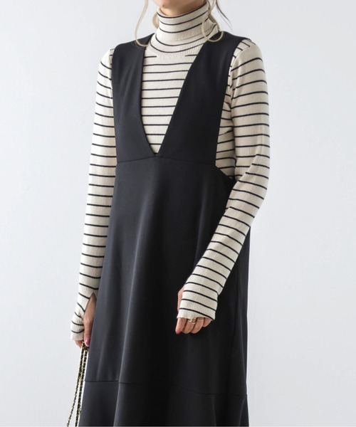 SUGAR BISKET（シュガービスケット）の「フィンガーホールリブタートルニット（ニット/セーター・レディース・ブラック/その他2/グレー/ブラウン/ベージュ・フリー）」の7枚目の写真