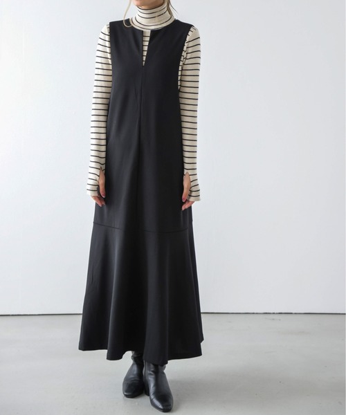 SUGAR BISKET（シュガービスケット）の「フィンガーホールリブタートルニット（ニット/セーター・レディース・ブラック/その他2/グレー/ブラウン/ベージュ・フリー）」の11枚目の写真