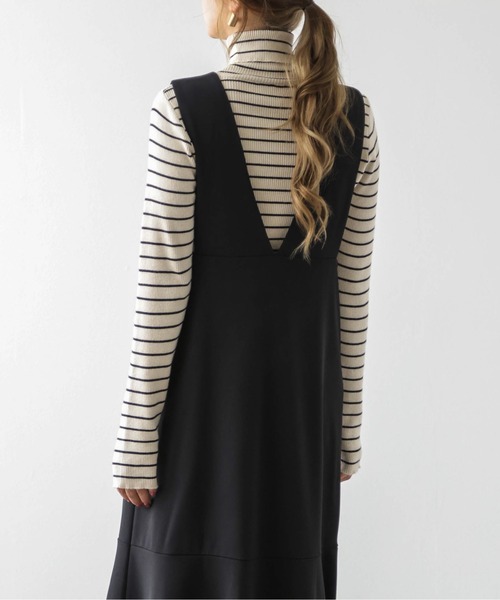 SUGAR BISKET（シュガービスケット）の「フィンガーホールリブタートルニット（ニット/セーター・レディース・ブラック/その他2/グレー/ブラウン/ベージュ・フリー）」の9枚目の写真