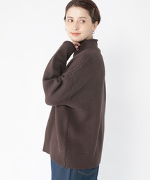 【お手入れラクラクニット】7ゲージロールネックニットプルオーバー