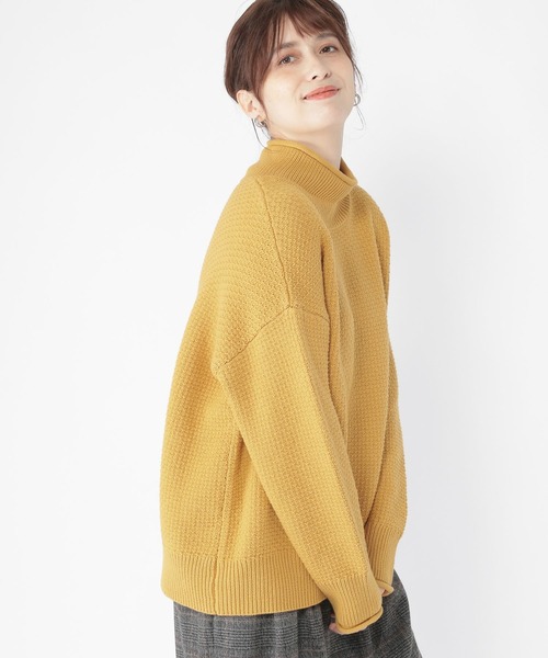 studio CLIP(スタディオクリップ)の「【お手入れラクラクニット】7ゲージロールネックニットプルオーバー(ニット/セーター・レディース・アイボリー/ライトグレー/レッド/ブラウン/マスタード/ダークブラウン・MEDIUM/LARGE)」の20枚目の写真