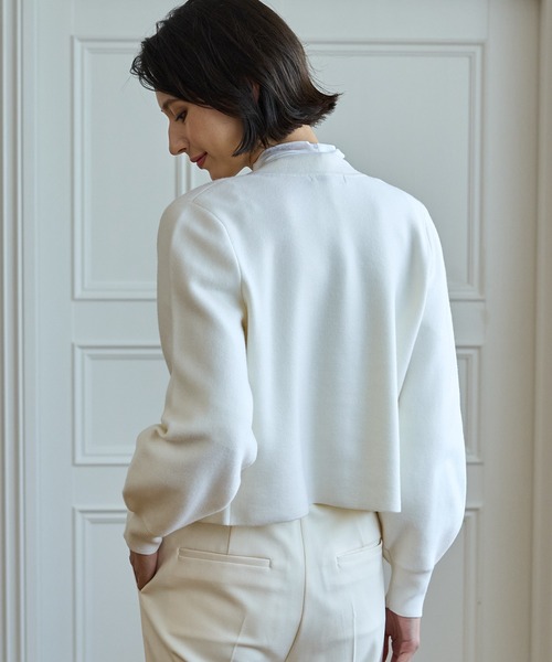 ANAYI（アナイ）の「メリノウールビジュー カーディガン（カーディガン/ボレロ・レディース・オフホワイト/ピンク/ブラック・36/38）」の11枚目の写真