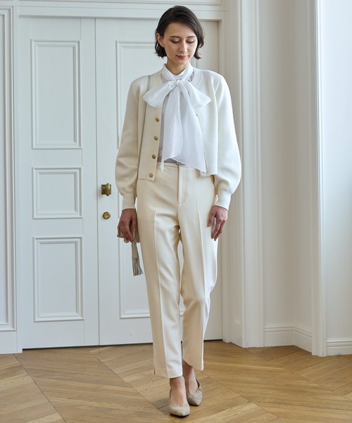 ANAYI（アナイ）の「メリノウールビジュー カーディガン（カーディガン/ボレロ・レディース・オフホワイト/ピンク/ブラック・36/38）」の20枚目の写真