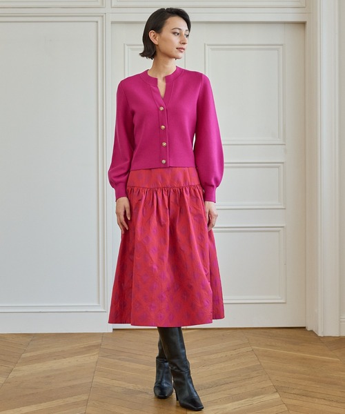 ANAYI（アナイ）の「メリノウールビジュー カーディガン（カーディガン/ボレロ・レディース・オフホワイト/ピンク/ブラック・36/38）」の21枚目の写真