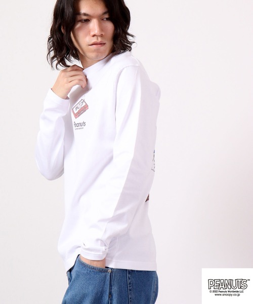 PEANUTS(ピーナッツ)の「PEANUTS スヌーピー ドロップショルダー 長袖Tシャツ(Tシャツ/カットソー・レディース・ホワイト/ホワイト系その他・L/4L/M/LL/S/3L)」の3枚目の写真