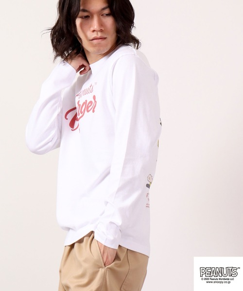 PEANUTS(ピーナッツ)の「PEANUTS スヌーピー ドロップショルダー 長袖Tシャツ(Tシャツ/カットソー・レディース・ホワイト/ホワイト系その他・L/4L/M/LL/S/3L)」の12枚目の写真