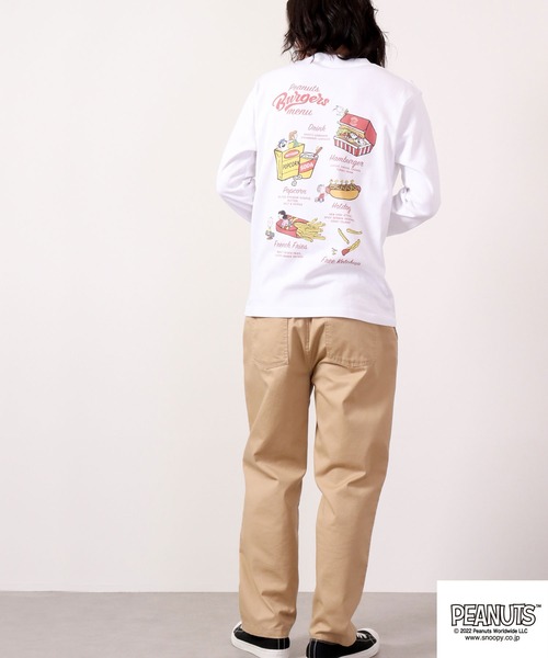 PEANUTS(ピーナッツ)の「PEANUTS スヌーピー ドロップショルダー 長袖Tシャツ(Tシャツ/カットソー・レディース・ホワイト/ホワイト系その他・L/4L/M/LL/S/3L)」の14枚目の写真