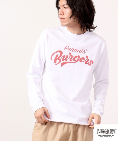 PEANUTS(ピーナッツ)の「PEANUTS スヌーピー ドロップショルダー 長袖Tシャツ(Tシャツ/カットソー・レディース・ホワイト/ホワイト系その他・L/4L/M/LL/S/3L)」の11枚目の写真