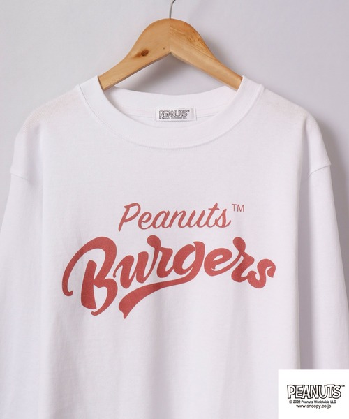 PEANUTS(ピーナッツ)の「PEANUTS スヌーピー ドロップショルダー 長袖Tシャツ(Tシャツ/カットソー・レディース・ホワイト/ホワイト系その他・L/4L/M/LL/S/3L)」の9枚目の写真