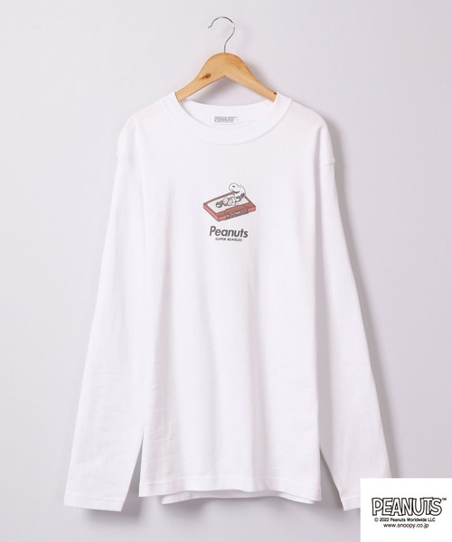 PEANUTS(ピーナッツ)の「PEANUTS スヌーピー ドロップショルダー 長袖Tシャツ(Tシャツ/カットソー・レディース・ホワイト/ホワイト系その他・L/4L/M/LL/S/3L)」の15枚目の写真