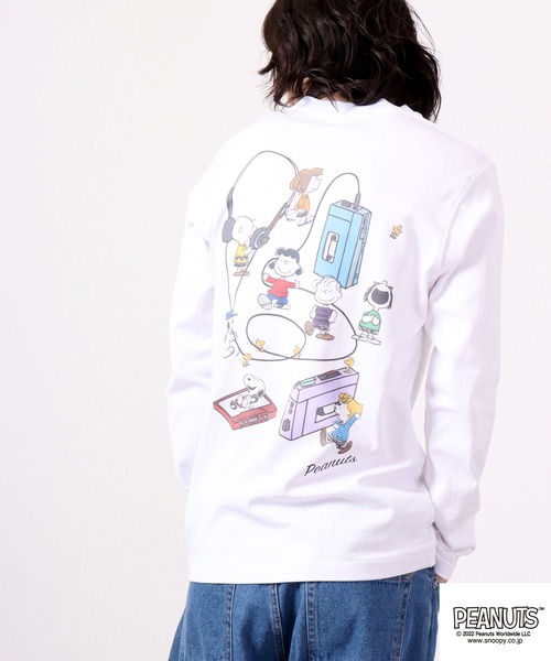 PEANUTS(ピーナッツ)の「PEANUTS スヌーピー ドロップショルダー 長袖Tシャツ(Tシャツ/カットソー・レディース・ホワイト/ホワイト系その他・L/4L/M/LL/S/3L)」の17枚目の写真