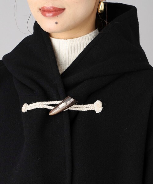 UNTITLED（アンタイトル）の「◆【UNTITLED】フーディーダッフルコート（ダッフルコート・レディース・ベージュ/ブラック・02）」の7枚目の写真