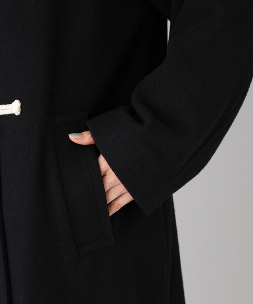 UNTITLED（アンタイトル）の「◆【UNTITLED】フーディーダッフルコート（ダッフルコート・レディース・ベージュ/ブラック・02）」の8枚目の写真