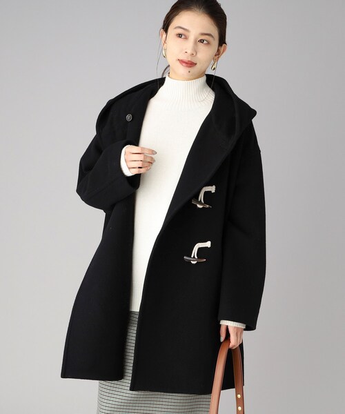 UNTITLED（アンタイトル）の「◆【UNTITLED】フーディーダッフルコート（ダッフルコート・レディース・ベージュ/ブラック・02）」の11枚目の写真