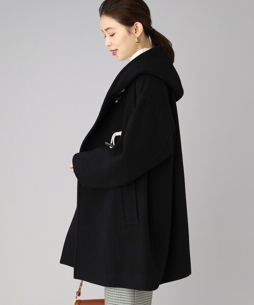 UNTITLED（アンタイトル）の「◆【UNTITLED】フーディーダッフルコート（ダッフルコート・レディース・ベージュ/ブラック・02）」の12枚目の写真