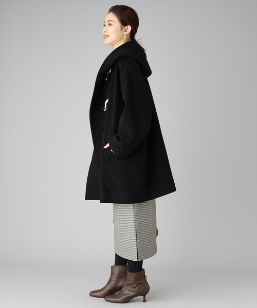 UNTITLED（アンタイトル）の「◆【UNTITLED】フーディーダッフルコート（ダッフルコート・レディース・ベージュ/ブラック・02）」の15枚目の写真