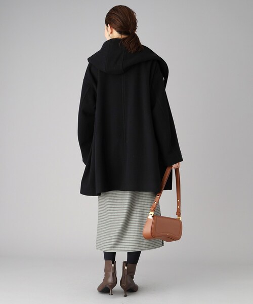 UNTITLED（アンタイトル）の「◆【UNTITLED】フーディーダッフルコート（ダッフルコート・レディース・ベージュ/ブラック・02）」の16枚目の写真