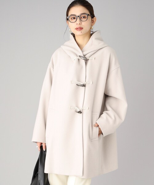 UNTITLED（アンタイトル）の「◆【UNTITLED】フーディーダッフルコート（ダッフルコート・レディース・ベージュ/ブラック・02）」の18枚目の写真