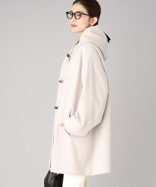 UNTITLED（アンタイトル）の「◆【UNTITLED】フーディーダッフルコート（ダッフルコート・レディース・ベージュ/ブラック・02）」の19枚目の写真