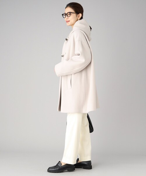 UNTITLED（アンタイトル）の「◆【UNTITLED】フーディーダッフルコート（ダッフルコート・レディース・ベージュ/ブラック・02）」の22枚目の写真