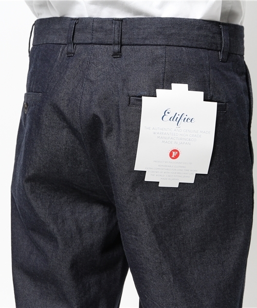 EDIFICE(エディフィス)の「◇PRODUCT F ライトレフトデニム1タッククロップドパンツ(その他パンツ・メンズ・ネイビー/グレー・50/48/46/42/44)」の5枚目の写真