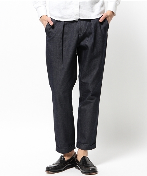 EDIFICE(エディフィス)の「◇PRODUCT F ライトレフトデニム1タッククロップドパンツ(その他パンツ・メンズ・ネイビー/グレー・50/48/46/42/44)」の14枚目の写真