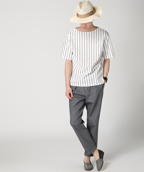 EDIFICE(エディフィス)の「◇PRODUCT F ライトレフトデニム1タッククロップドパンツ(その他パンツ・メンズ・ネイビー/グレー・50/48/46/42/44)」の16枚目の写真