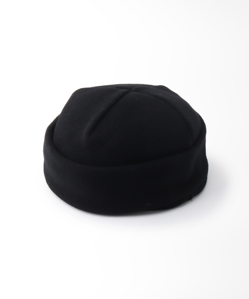 mature ha.(マチュア)の「【mature.ha / マチュアーハ】watch cap fleece(ニットキャップ/ビーニー・メンズ・ブラック・FREE)」の1枚目の写真