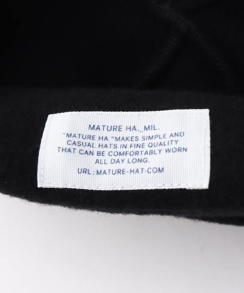 mature ha.(マチュア)の「【mature.ha / マチュアーハ】watch cap fleece(ニットキャップ/ビーニー・メンズ・ブラック・FREE)」の7枚目の写真