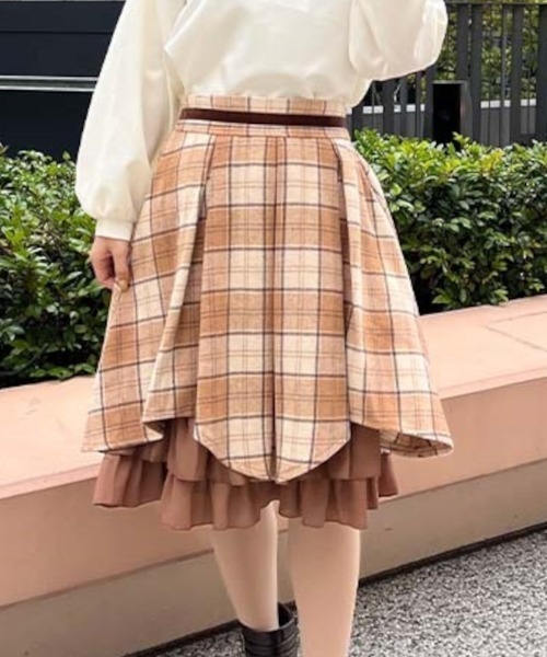 axes femme Chalmiereタータンチェックスカート（ピンク） タータンチェックスカート【二次予約】 | Chalmiere | axes femme