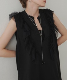 チュールデザインリラックスカットソーTOPS