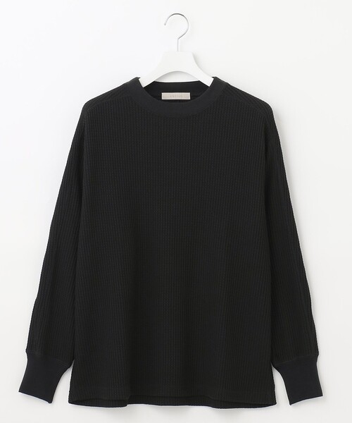 UNFILO（アンフィーロ）の「イージーケア ワッフル クルーネック（Tシャツ/カットソー・メンズ・ブラック系/ライトグレー系・SMALL/MEDIUM/LARGE/X-LARGE）」の19枚目の写真