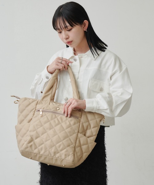 セール】キルティングバッグ / マザーズバッグ / 撥水加工