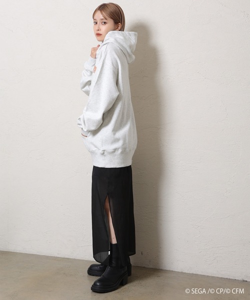 one after another NICE CLAUP(ワンアフターアナザーナイスクラップ)の「【プロジェクトセカイ x ZOZOTOWN 】コラボロゴ刺繍オーバーサイズパーカー(パーカー・レディース・オレンジ/ミント/ブルー/ピンク・FREE)」の19枚目の写真