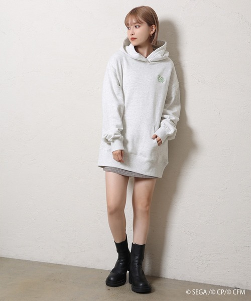 one after another NICE CLAUP(ワンアフターアナザーナイスクラップ)の「【プロジェクトセカイ x ZOZOTOWN 】コラボロゴ刺繍オーバーサイズパーカー(パーカー・レディース・オレンジ/ミント/ブルー/ピンク・FREE)」の21枚目の写真