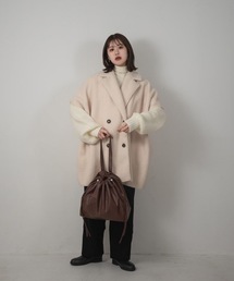 Amiur | mouton poncho over vest(ベスト)