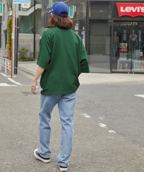 DISCUS ATHLETIC（ディスカス　アスレチック）の「DISCUS ATHLETIC/ディスカス アスレチック ロゴ刺繍COOLMAXオーバーサイズ半袖クルーネックTシャツ（Tシャツ/カットソー・メンズ・ベージュ系/カーキ/ブラック/ホワイト/ホワイト系/グリーン系・M/XL/L）」の13枚目の写真