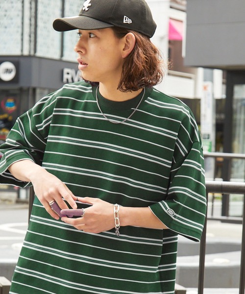 DISCUS ATHLETIC（ディスカス　アスレチック）の「DISCUS ATHLETIC/ディスカス アスレチック ロゴ刺繍COOLMAXオーバーサイズ半袖クルーネックTシャツ（Tシャツ/カットソー・メンズ・ベージュ系/カーキ/ブラック/ホワイト/ホワイト系/グリーン系・M/XL/L）」の15枚目の写真