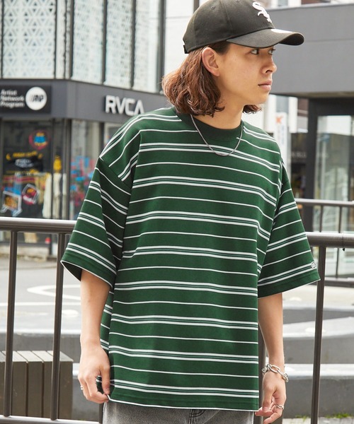 DISCUS ATHLETIC（ディスカス　アスレチック）の「DISCUS ATHLETIC/ディスカス アスレチック ロゴ刺繍COOLMAXオーバーサイズ半袖クルーネックTシャツ（Tシャツ/カットソー・メンズ・ベージュ系/カーキ/ブラック/ホワイト/ホワイト系/グリーン系・M/XL/L）」の16枚目の写真