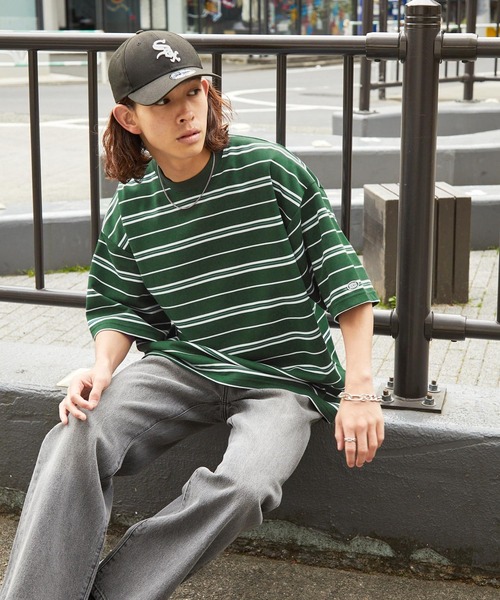 DISCUS ATHLETIC（ディスカス　アスレチック）の「DISCUS ATHLETIC/ディスカス アスレチック ロゴ刺繍COOLMAXオーバーサイズ半袖クルーネックTシャツ（Tシャツ/カットソー・メンズ・ベージュ系/カーキ/ブラック/ホワイト/ホワイト系/グリーン系・M/XL/L）」の18枚目の写真