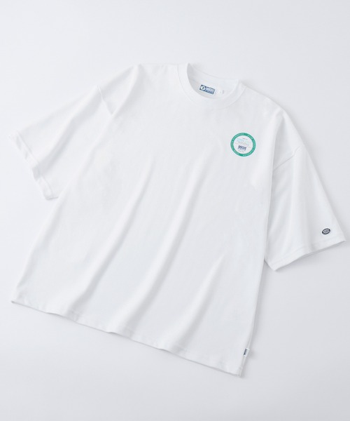  ★オーバーサイズ 半袖 クルーネック 刺繍 Tシャツ MinoriTY】オーバーサイズピグメント花柄刺繍半袖Tシャツ メンズ