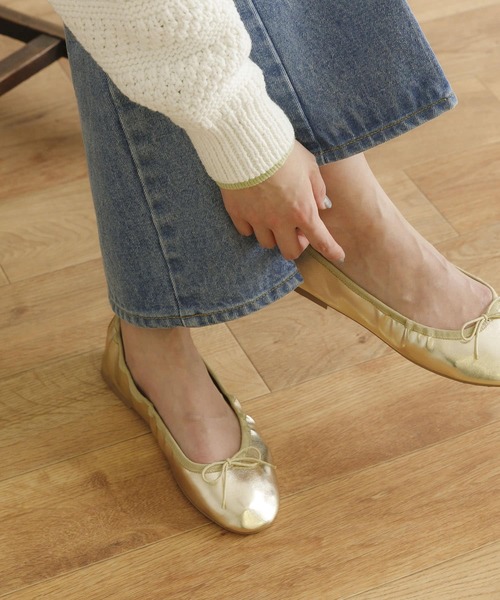 URBAN RESEARCH（アーバンリサーチ）の「バレエシューズ（バレエシューズ・レディース・ブルー/ホワイト/ゴールド・36/37/38）」の3枚目の写真