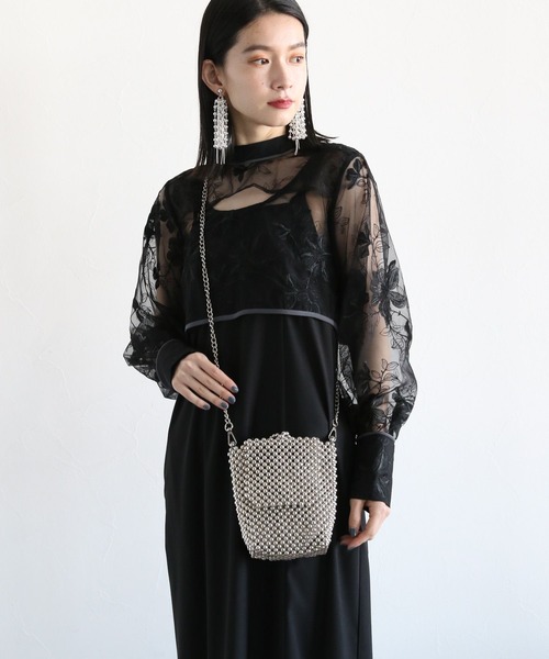 HARE（ハレ）の「メタルビーズバッグ(HARE)（ショルダーバッグ・レディース・シルバー/ブラック/シルバー系その他・FREE）」の14枚目の写真