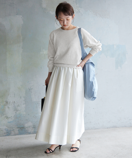 裏毛コンパクトラグランスウェット