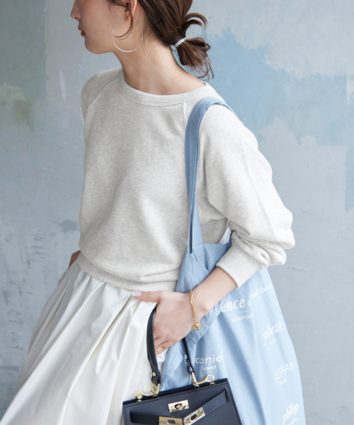 裏毛コンパクトラグランスウェット