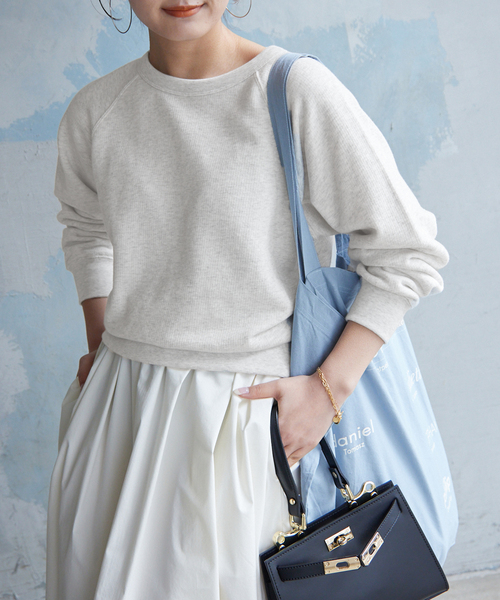 裏毛コンパクトラグランスウェット