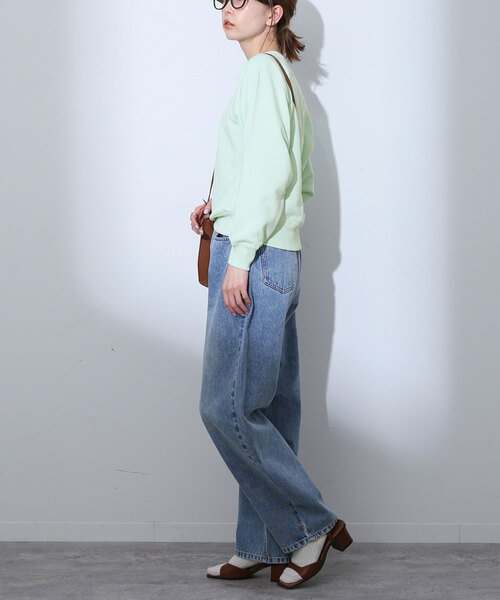 SLOBE IENA（スローブイエナ）の「裏毛コンパクトラグランスウェット（スウェット・レディース・グレー/ホワイト/ライトグリーン/ネイビー・FREE）」の15枚目の写真